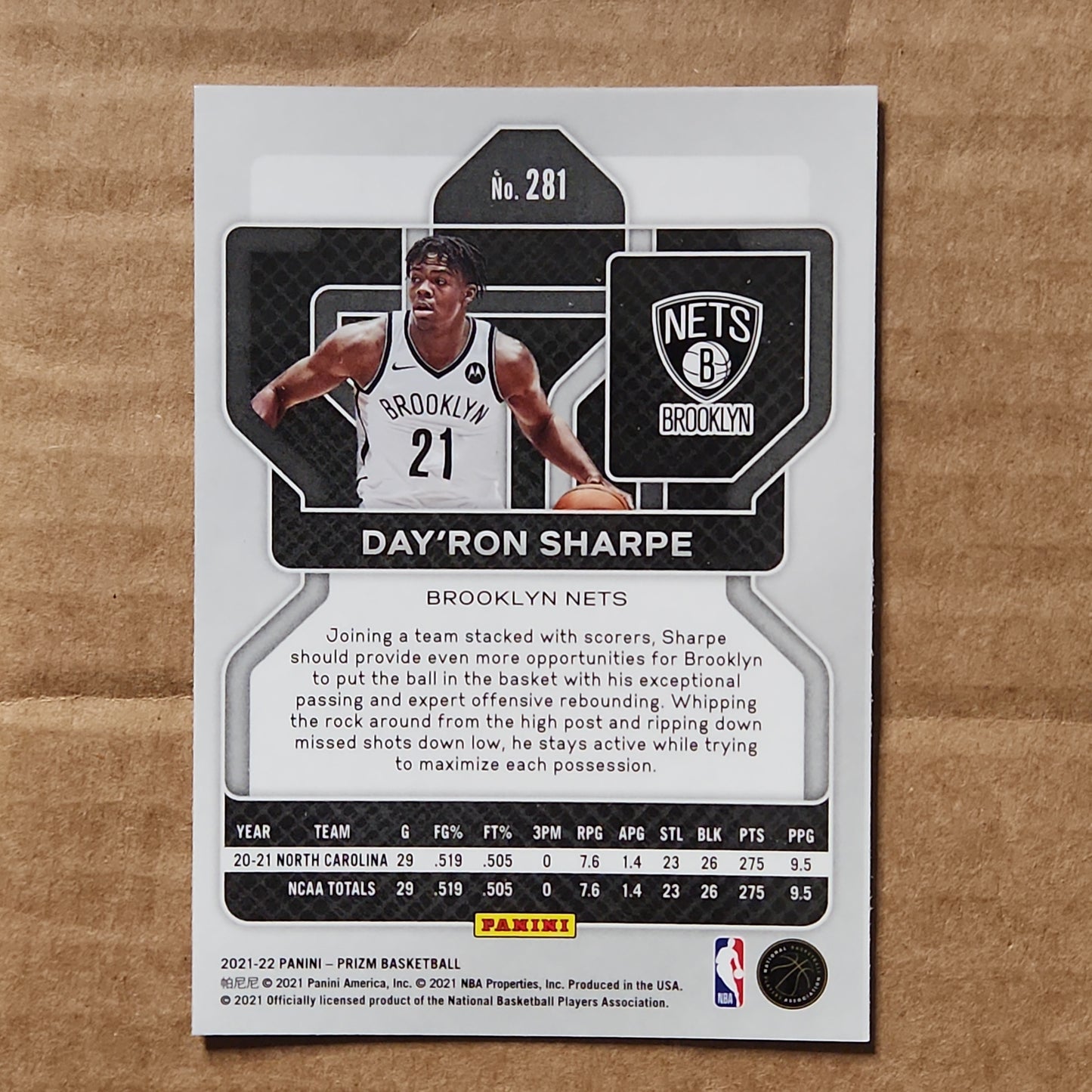 Day'Ron Sharpe Prizm RC