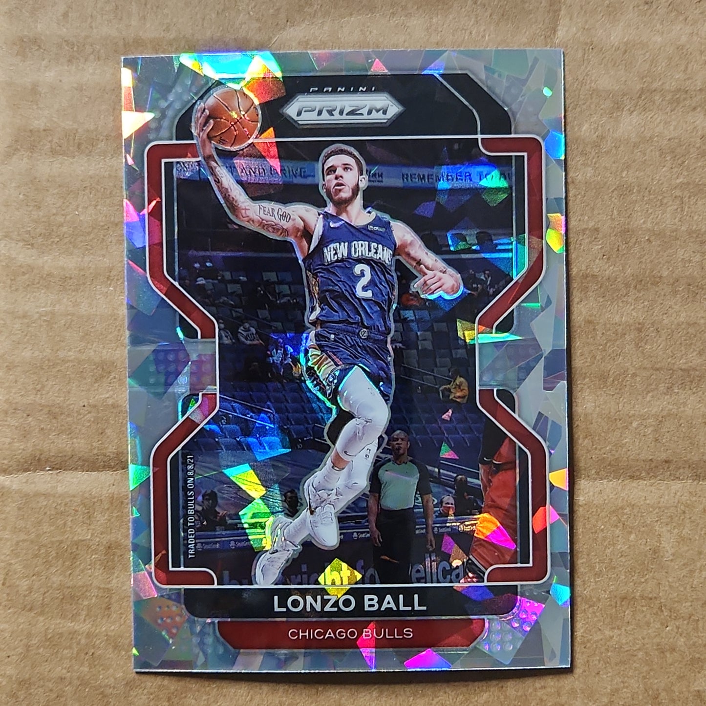 Lonzo Ball Prizm Silver Cracked Ice