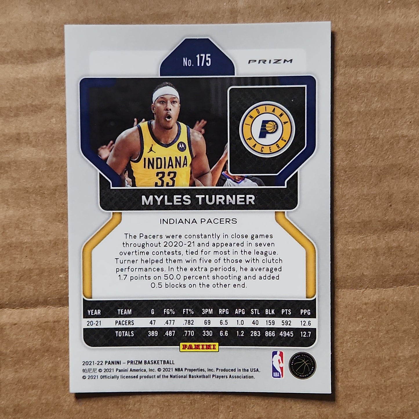 Myles Turner Prizm Green