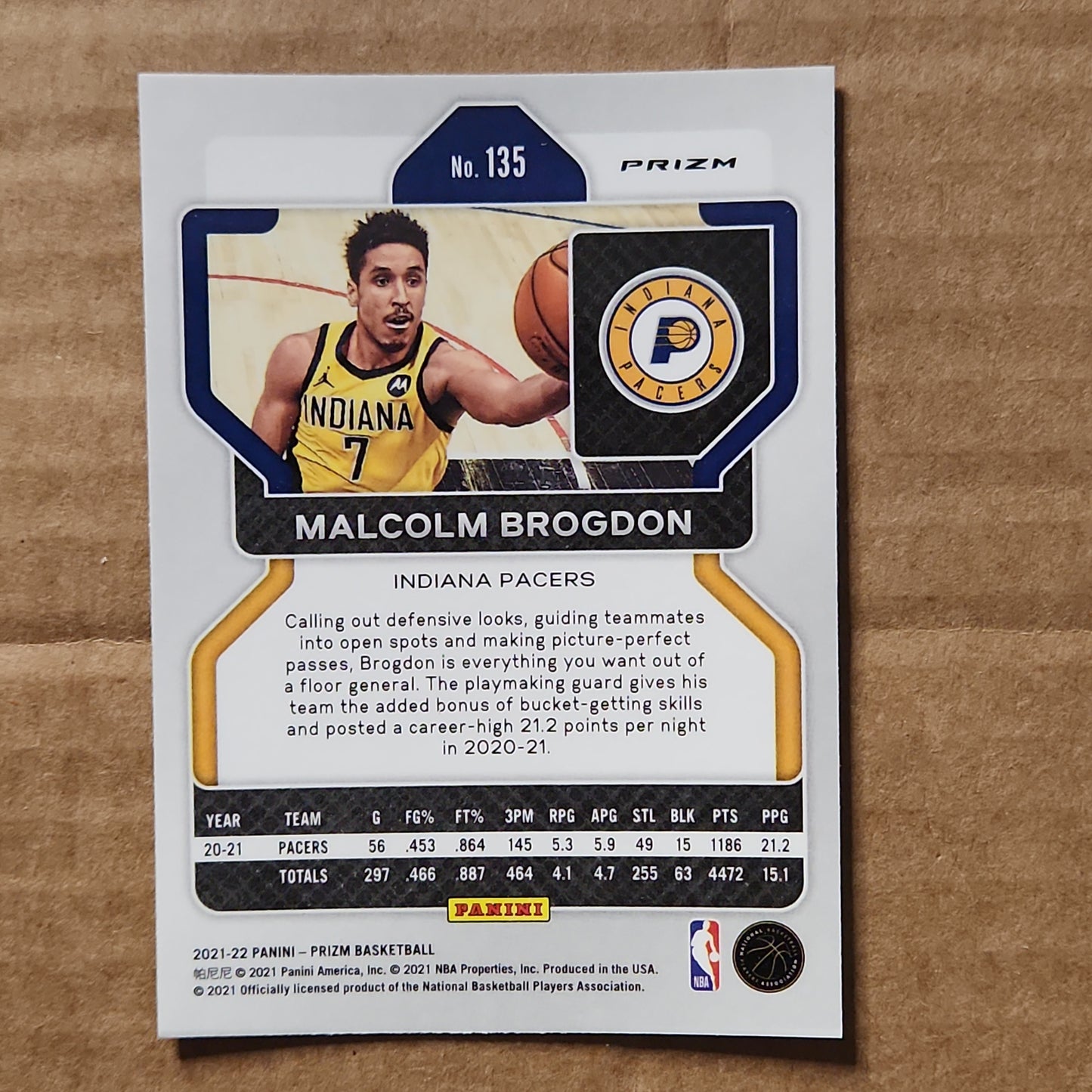 Malcolm Brogdon Prizm Silver