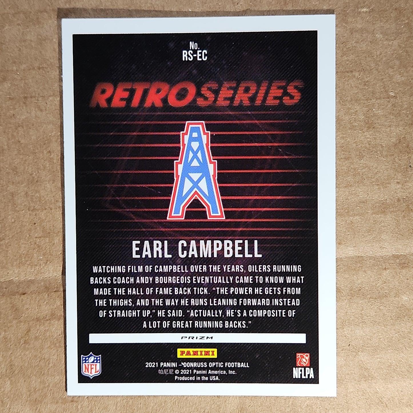 2021 Earl Campbell Optic Retro Series Silver