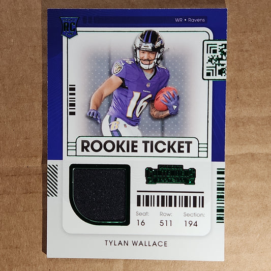 Tylan Wallace Rookie Ticket Auto Green