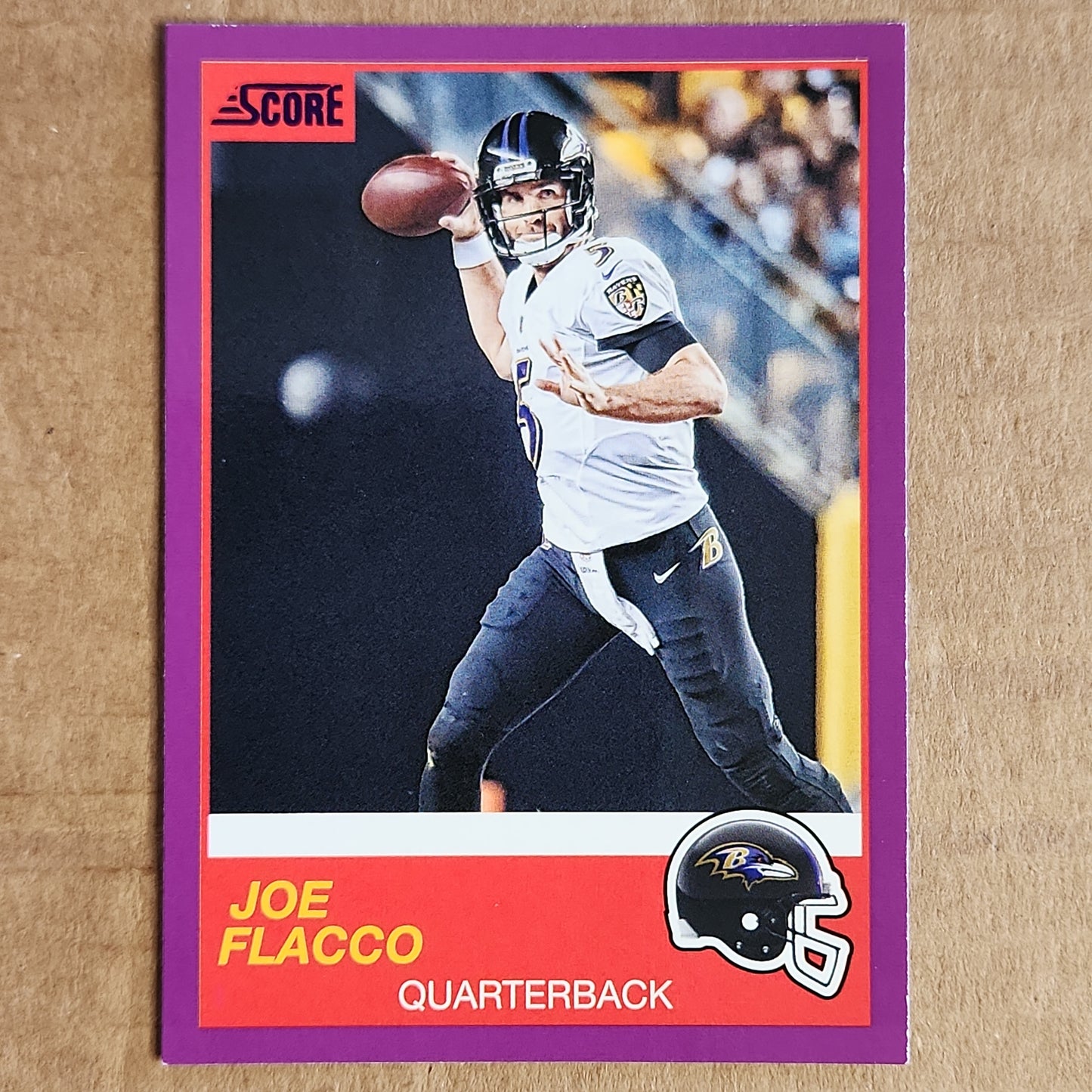 Joe Flacco Score Purple