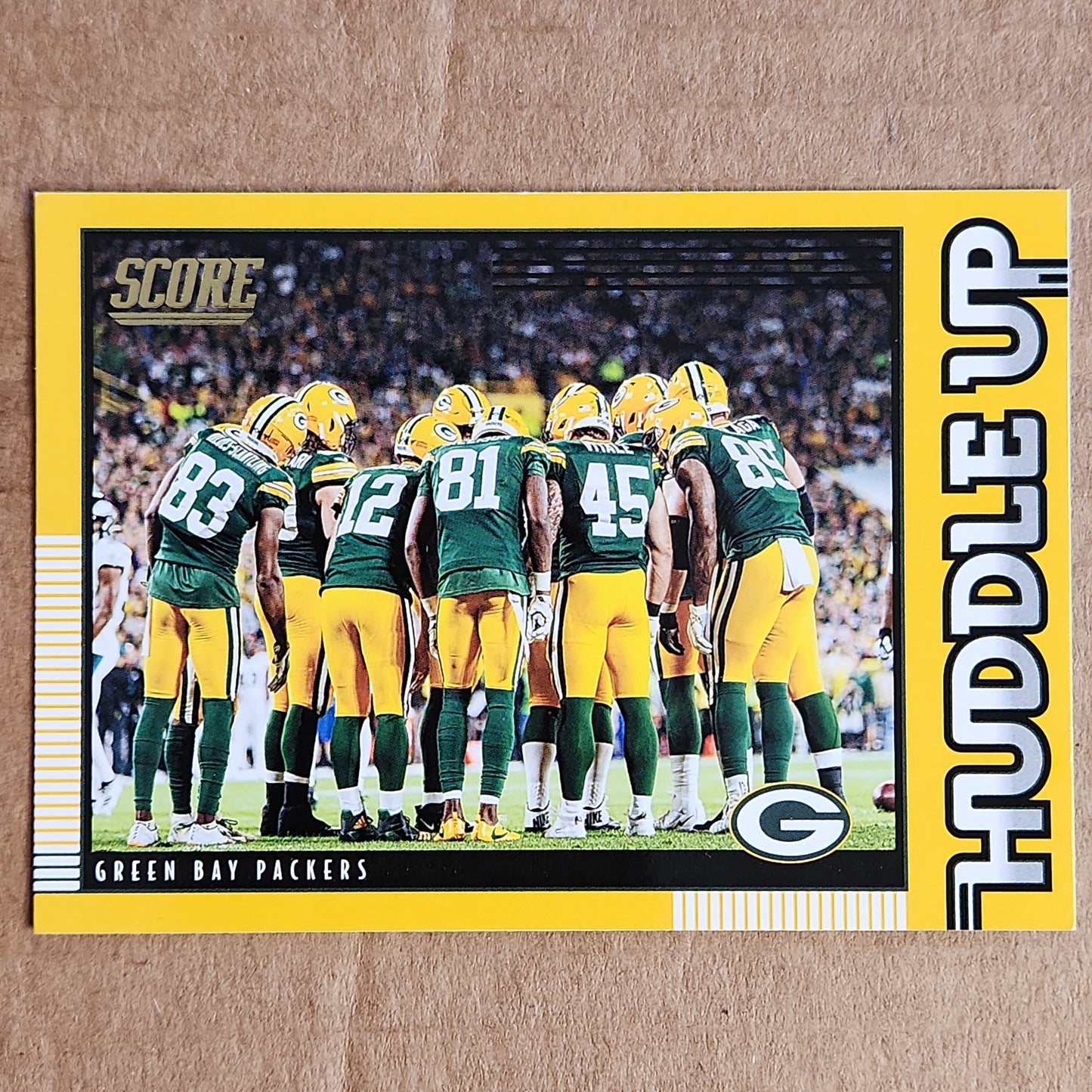 Packers Huddle Up gold