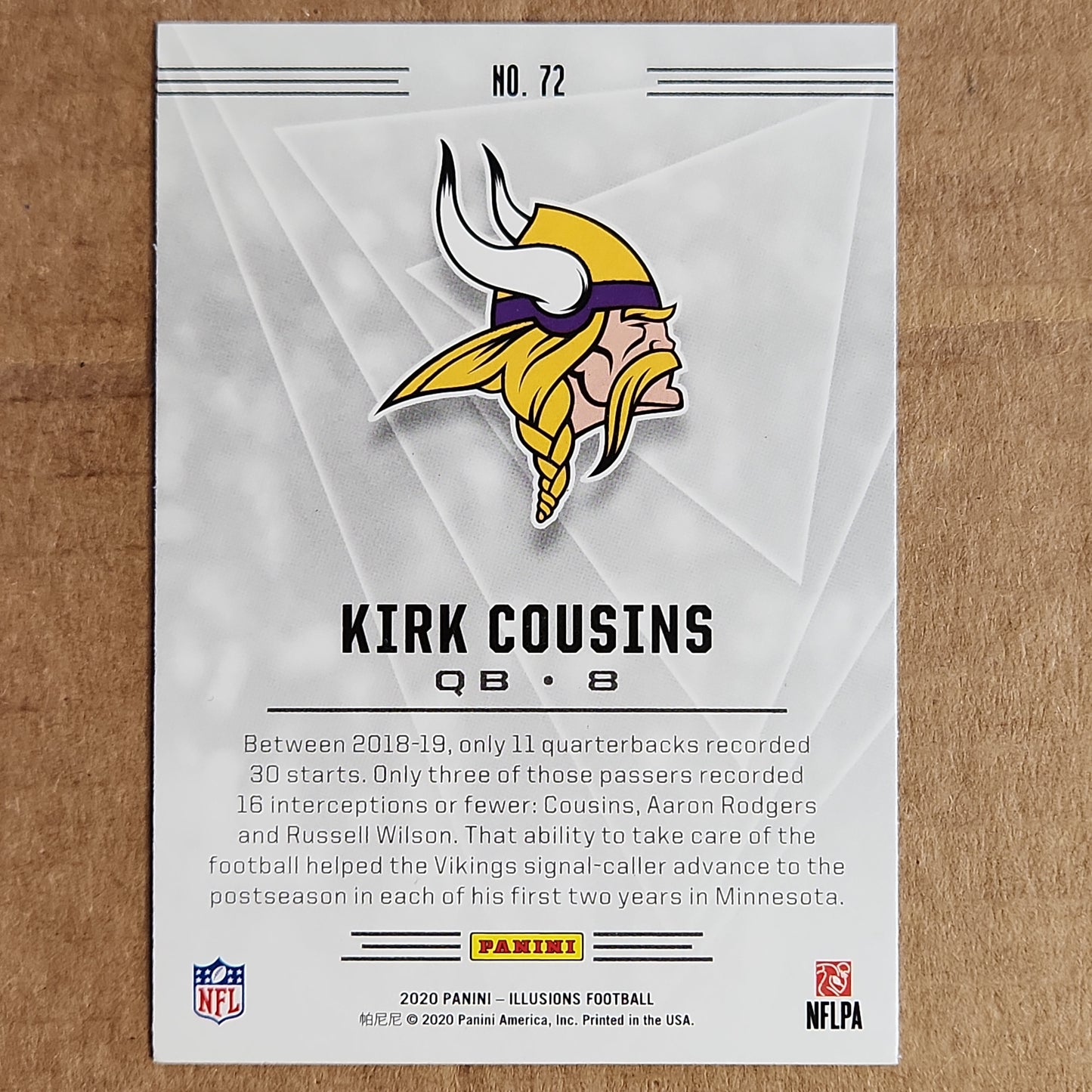 Kirk Cousins Illusions Silver