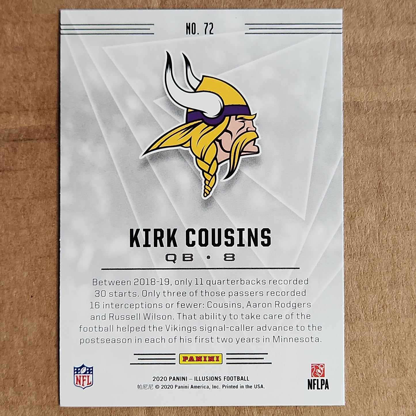 Kirk Cousins Illusions Blue