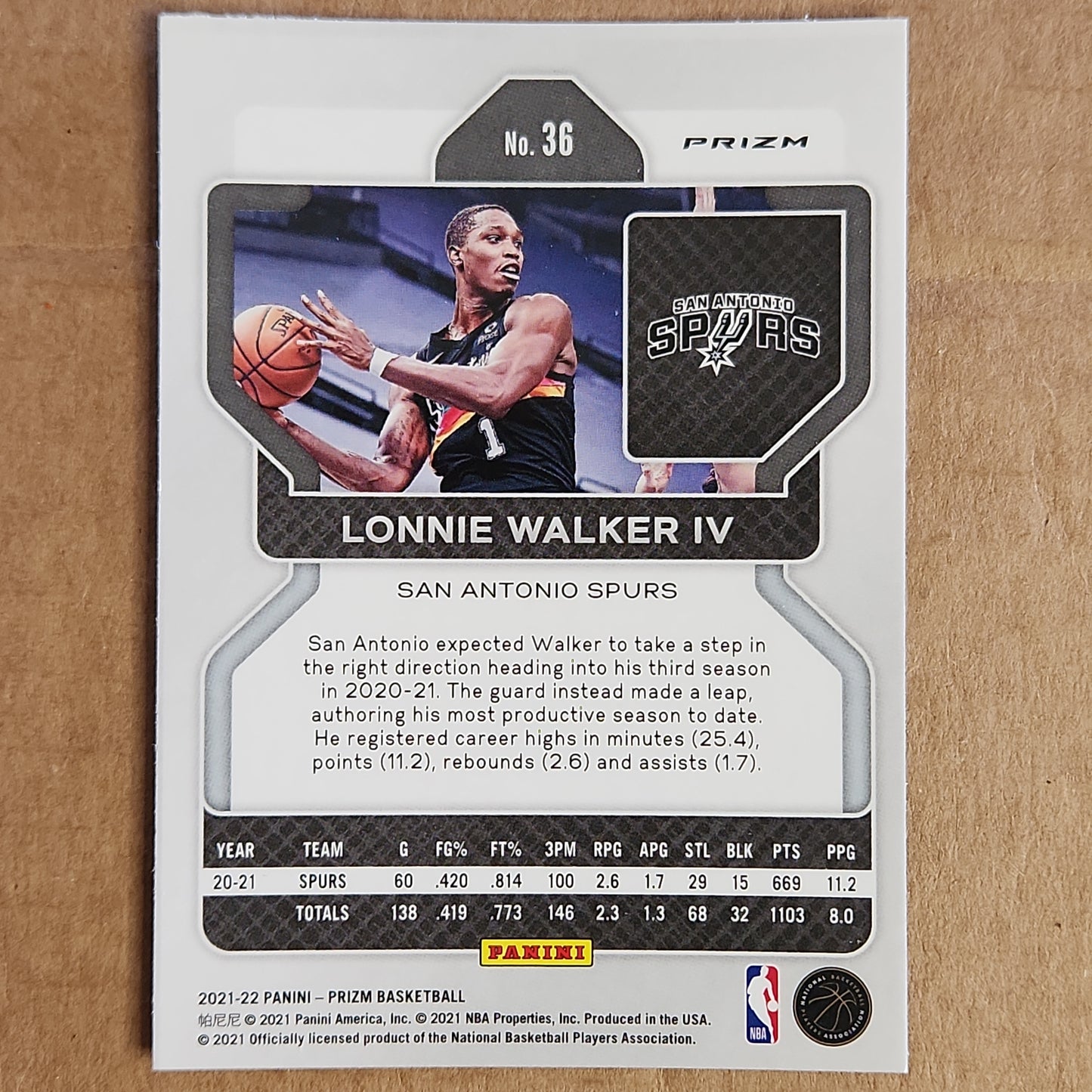 Lonnie Walker Prizm Silver