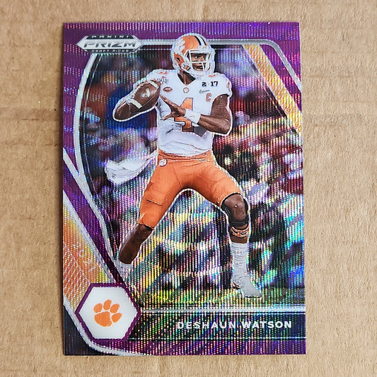 Deshaun Watson PURPLE WAVE PRIZM - PANINI PRIZM DRAFTPICKS 2021 No.2