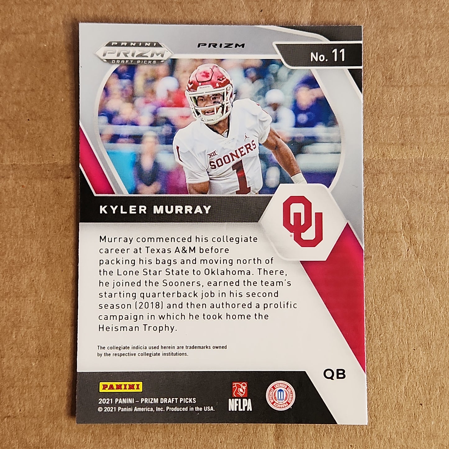 Kyler Murray Prizm Green