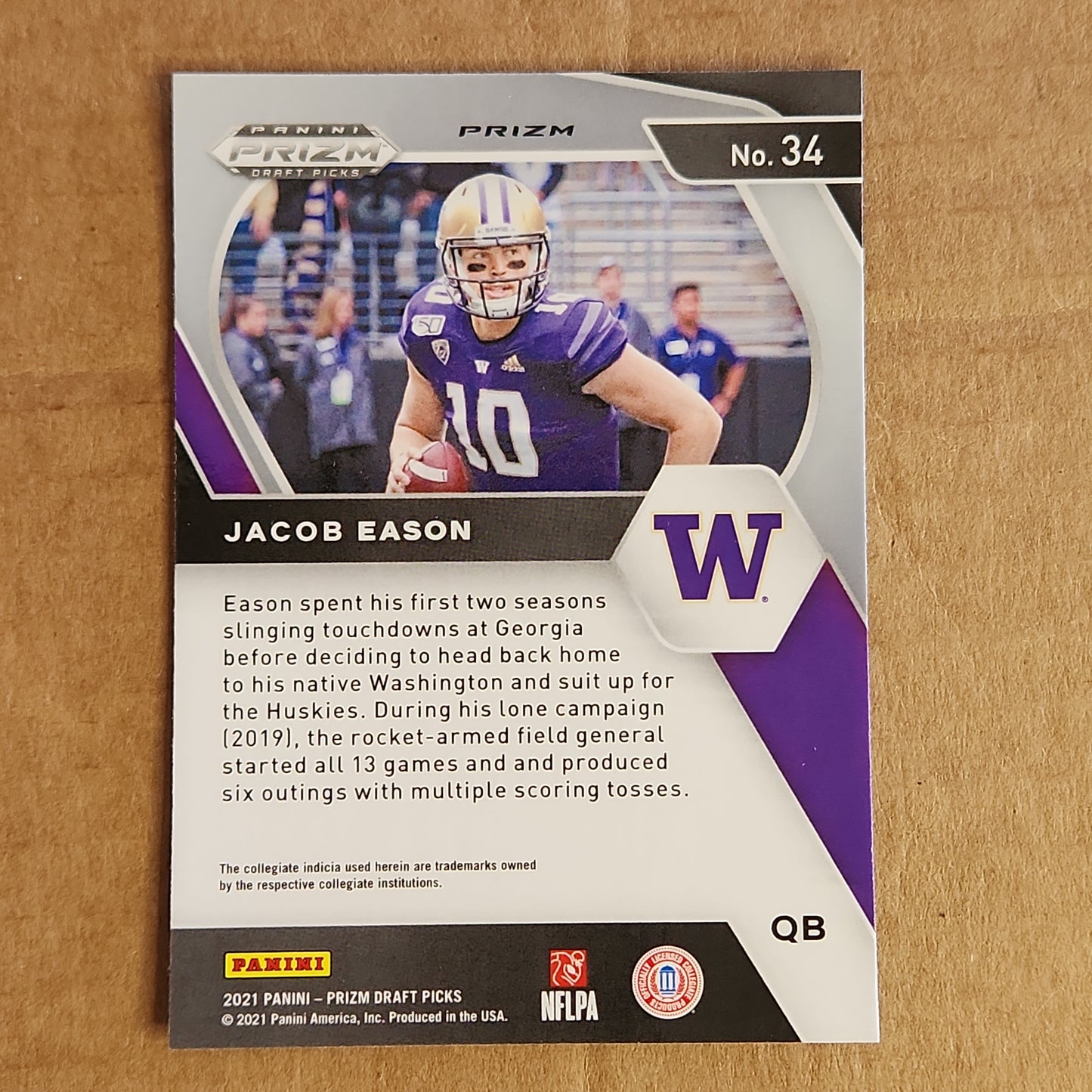 Jacob Eason Prizm Green