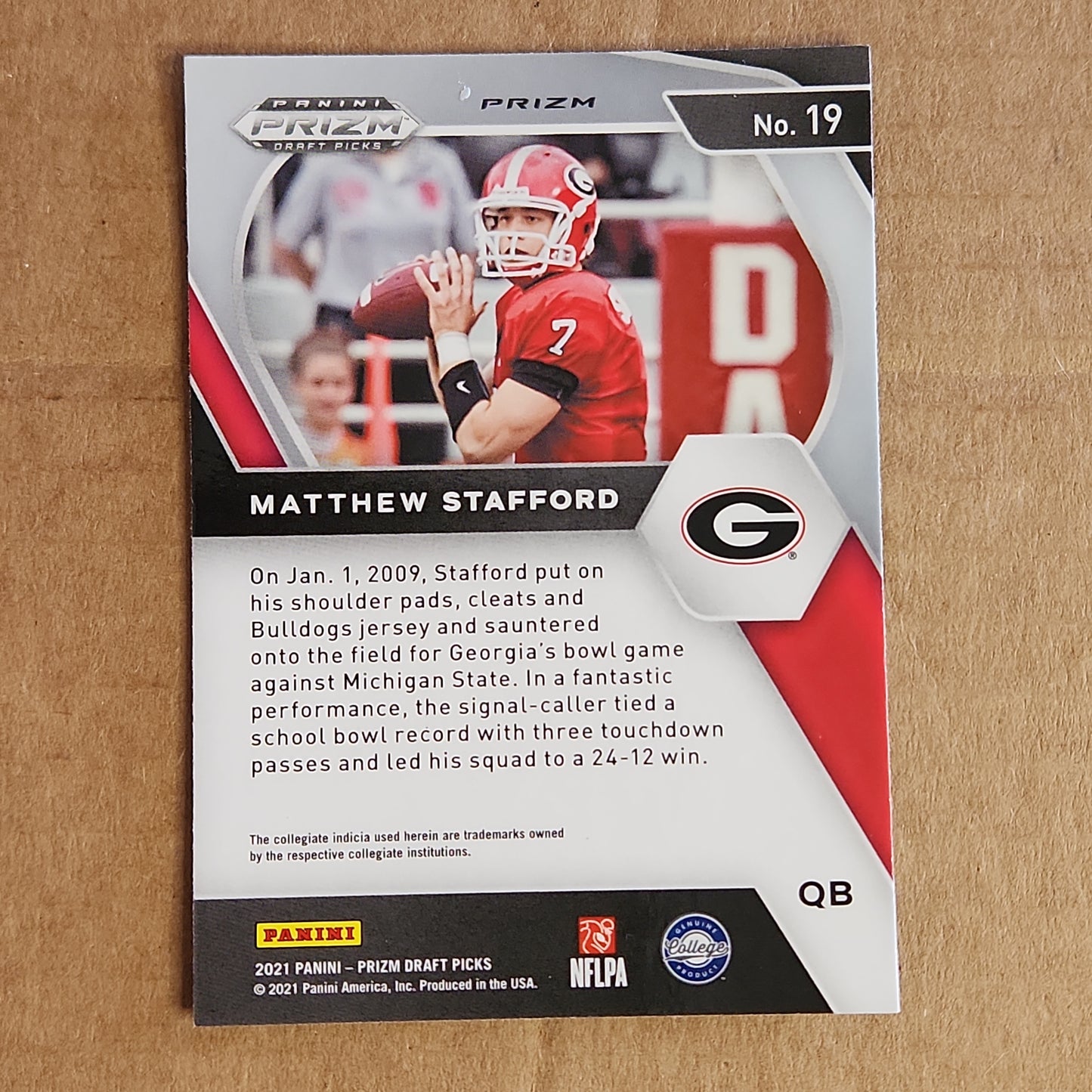 Matthew Stafford Prizm Green