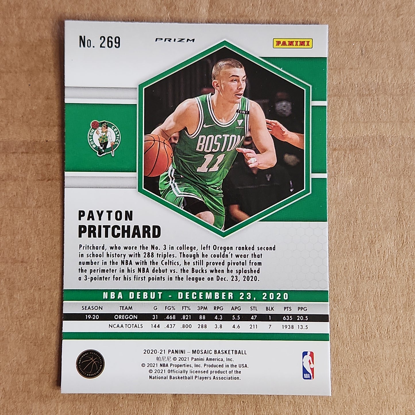 Payton Pritchard Mosaic RC Green