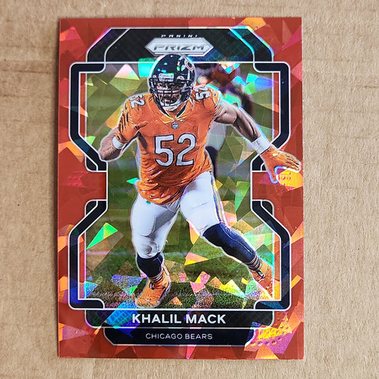 Khalil Mack Prizm Red Cracked Ice