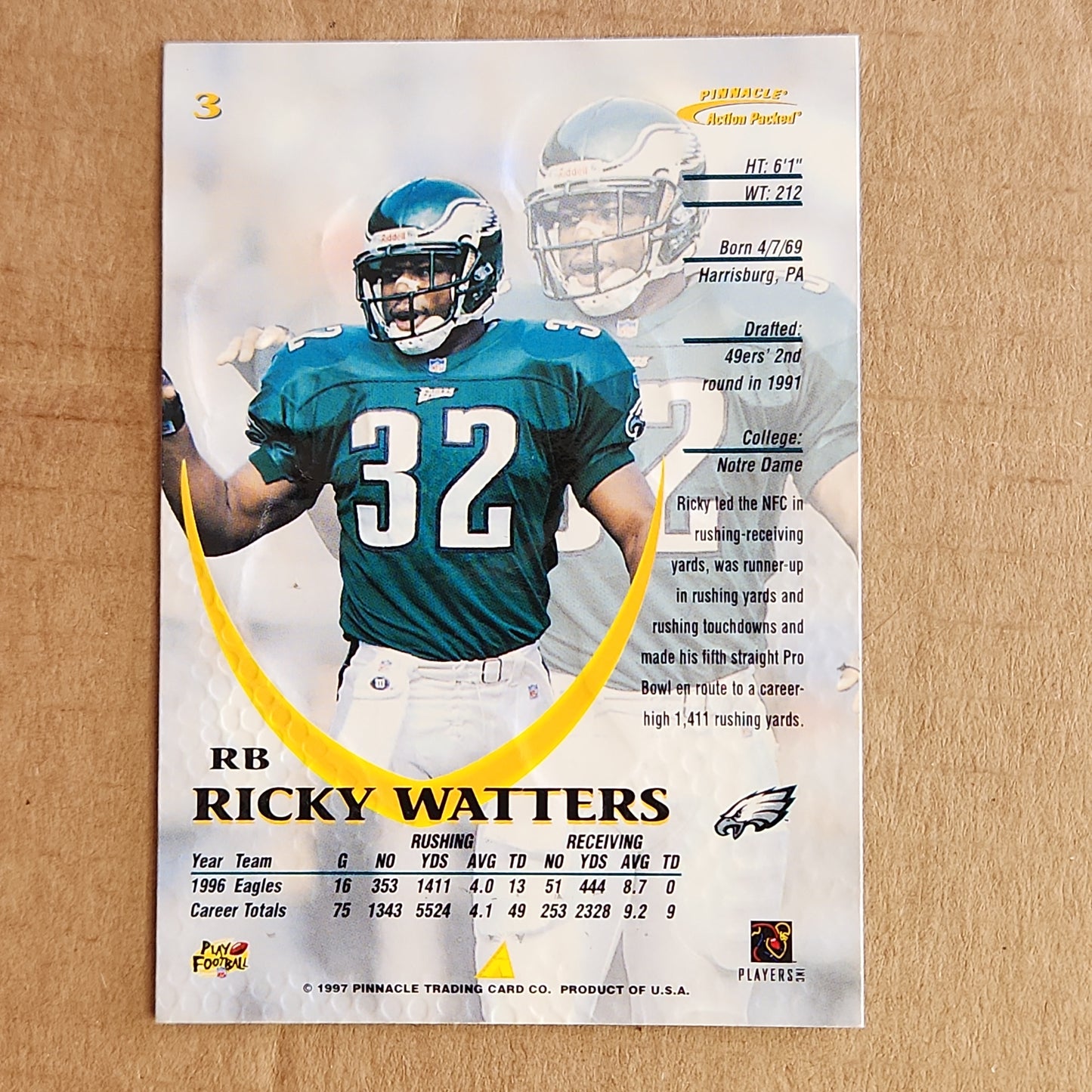 1997 Ricky Watters Pinnacle