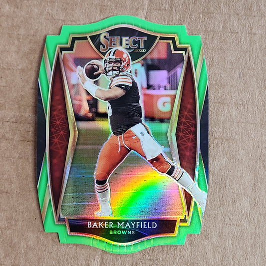 Baker Mayfield Select Green Diecut