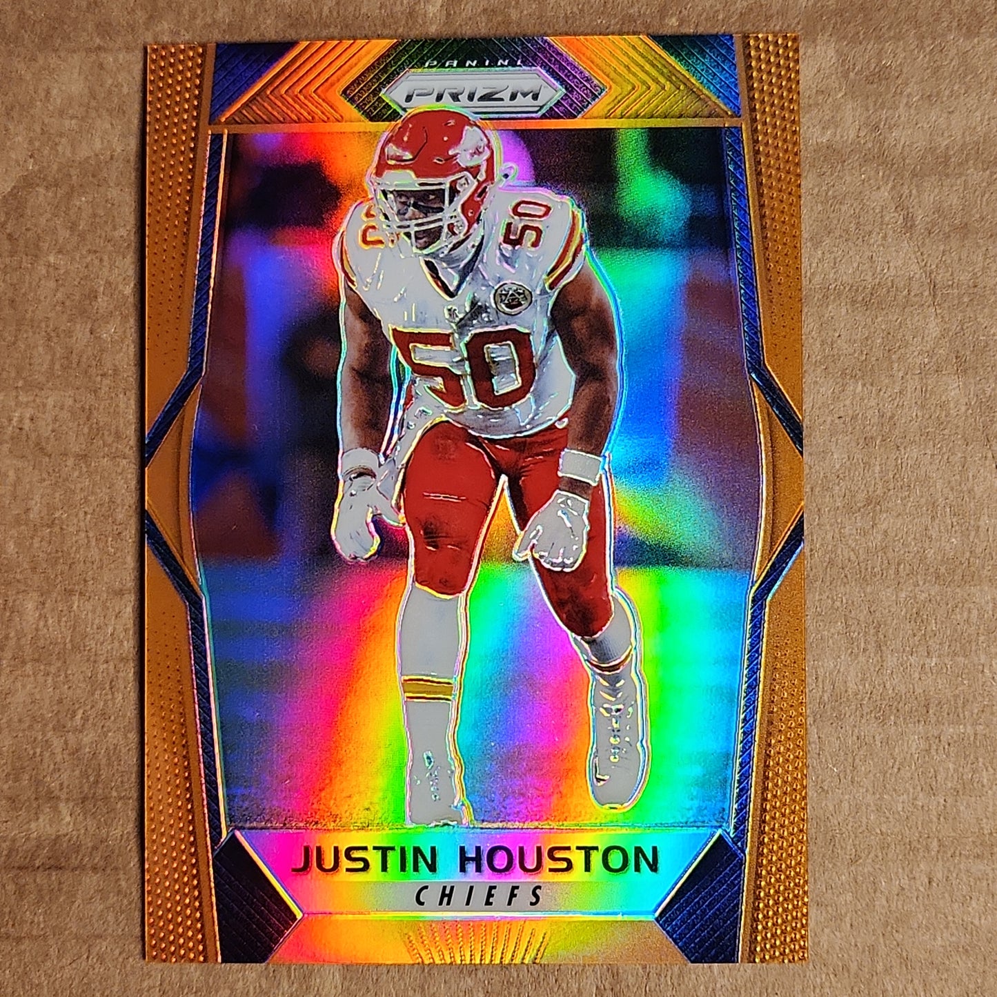 2017 Justin Houston Prizm Orange 119/275