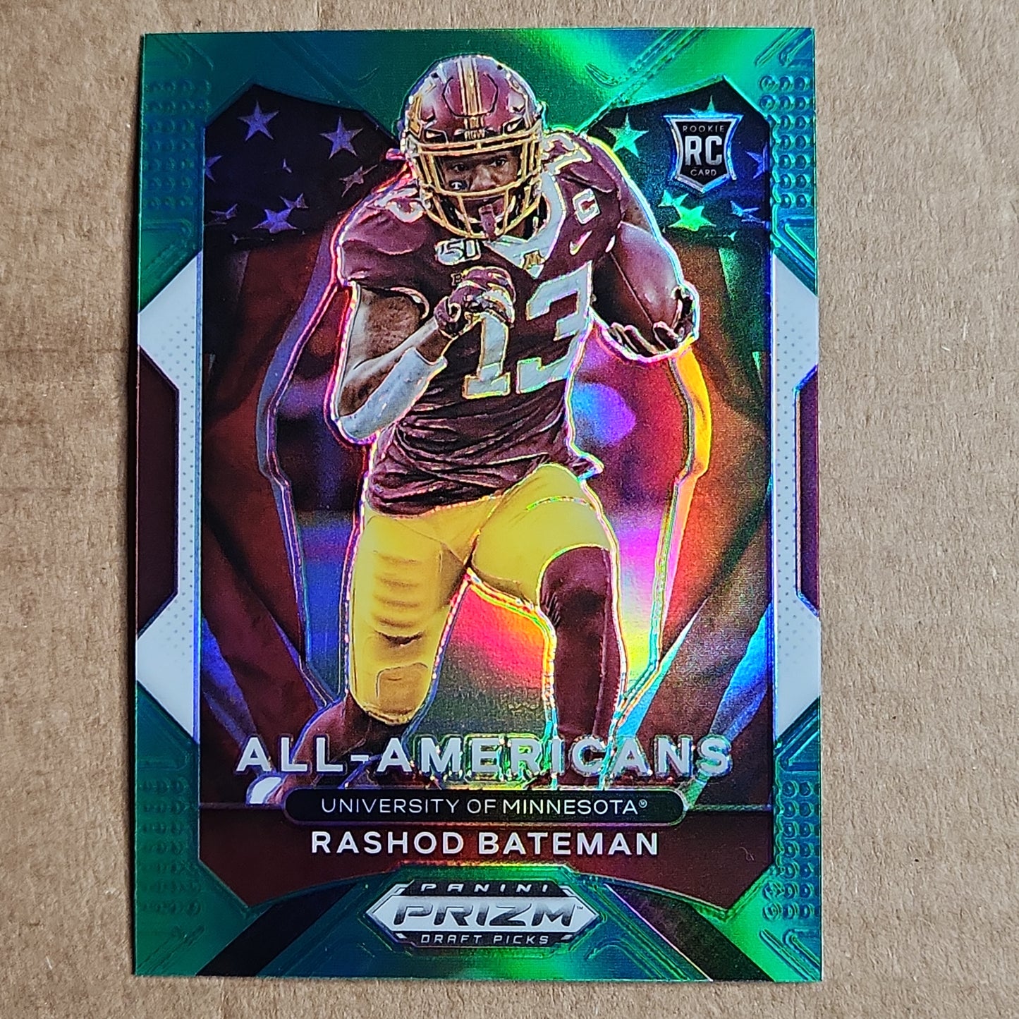 Rashod Bateman Prizm All Americans Green