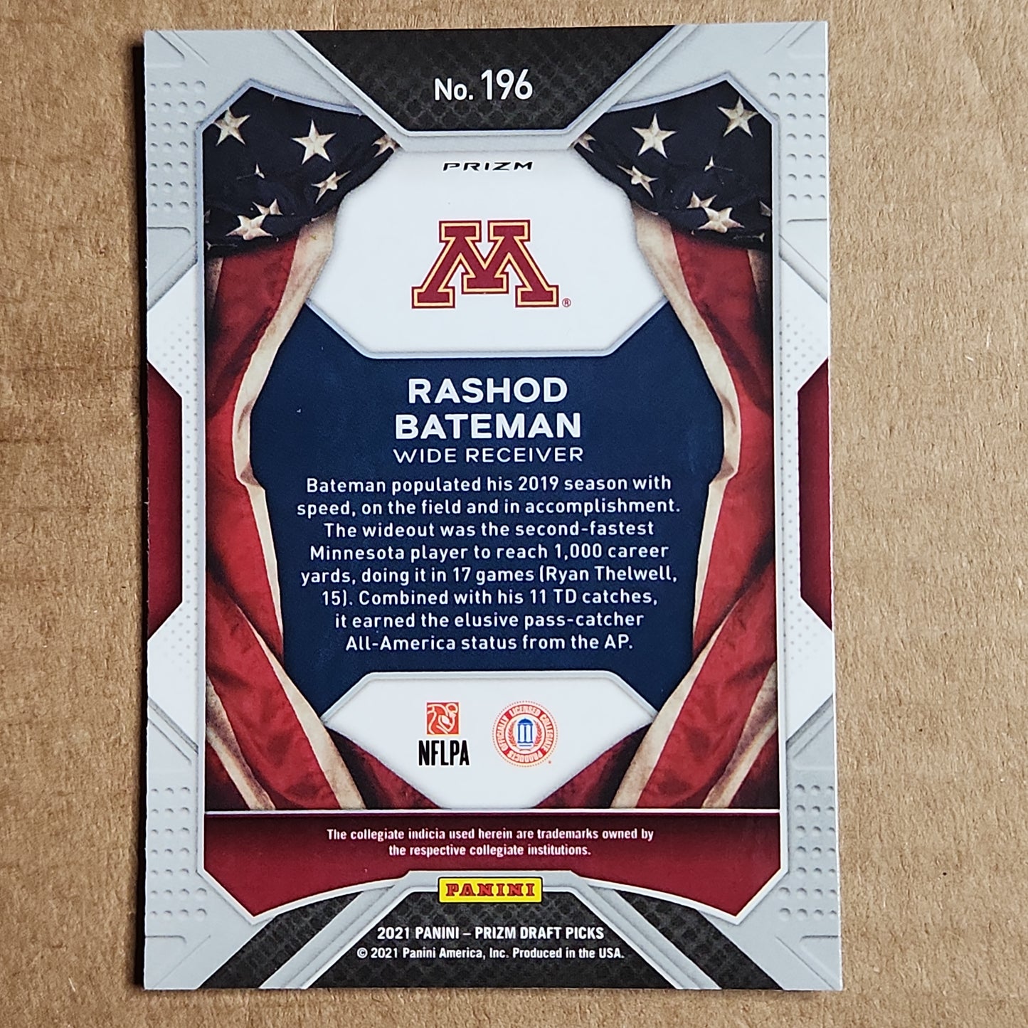 Rashod Bateman Prizm All Americans Green