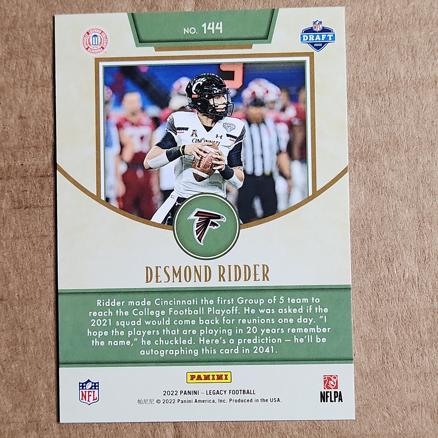 Desmond Ridder Legacy RC