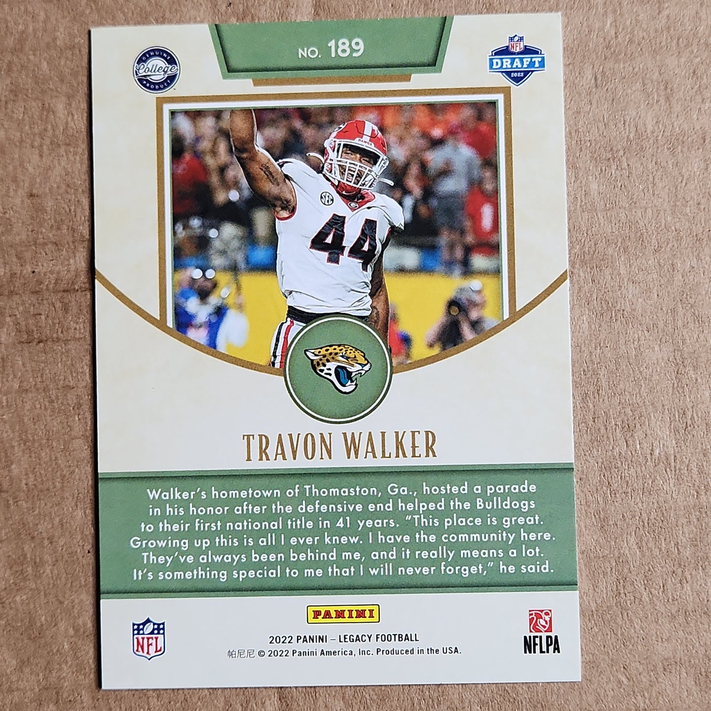 Travon Walker Legacy RC