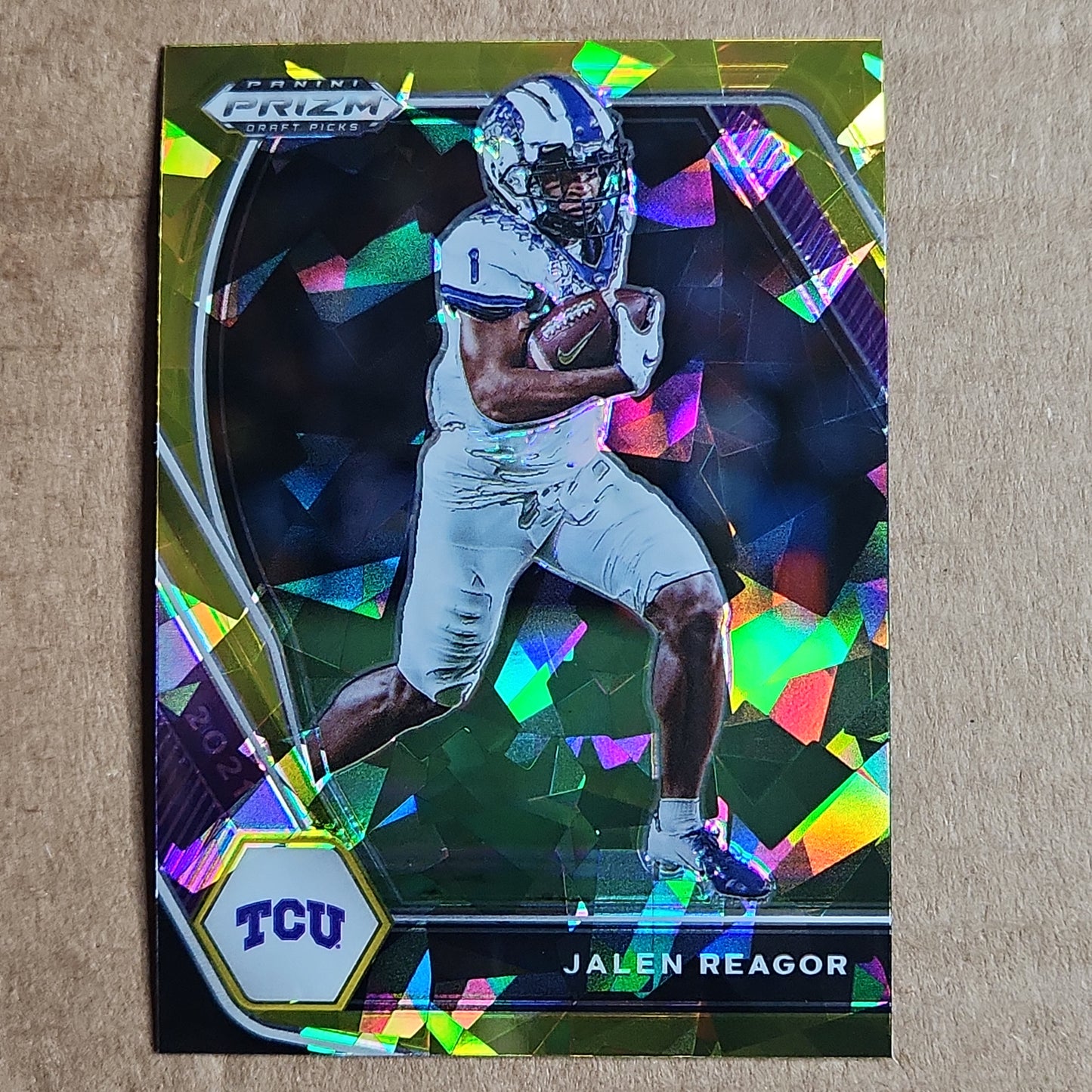 Jalen Reagor Prizm Gold Cracked Ice