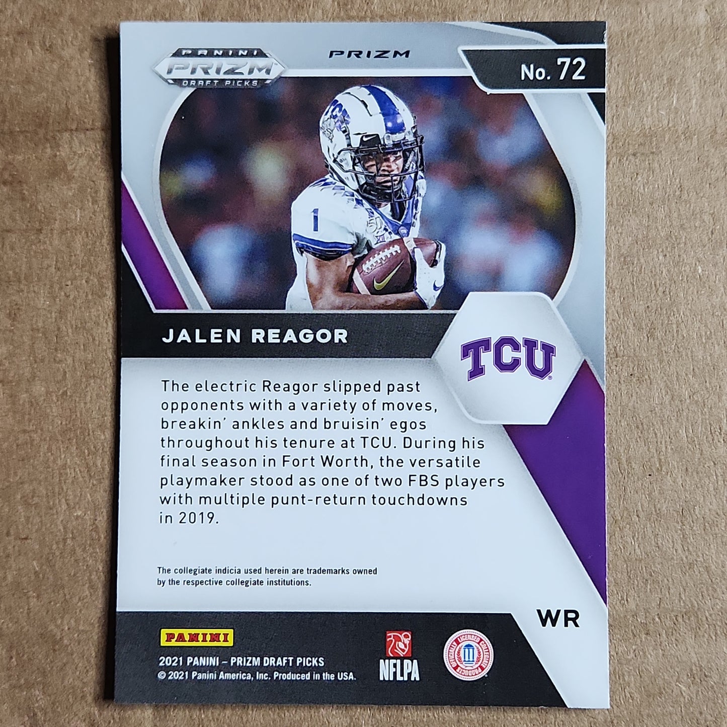 Jalen Reagor Prizm Gold Cracked Ice