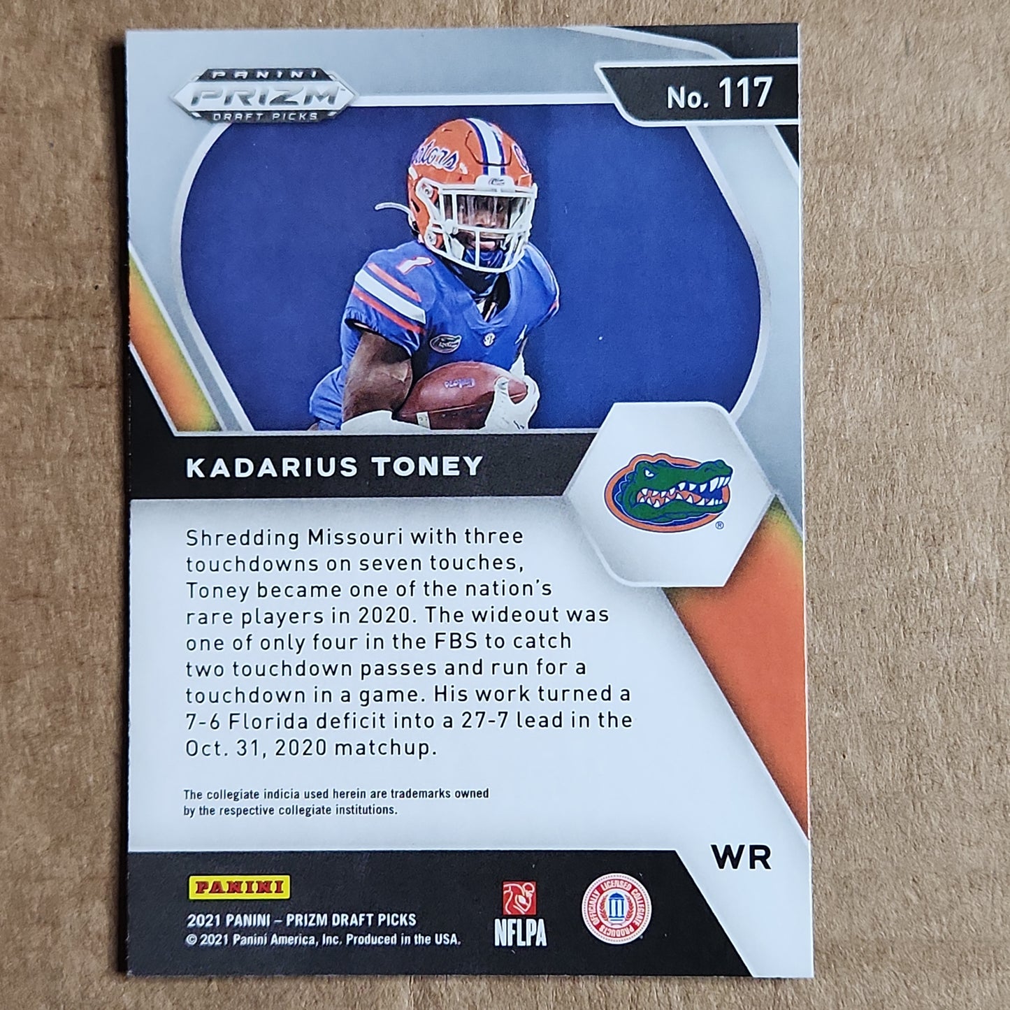 Kadarius Toney Prizm RC No.117