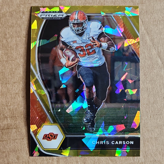 Chris Carson Prizm Gold Cracked Ice