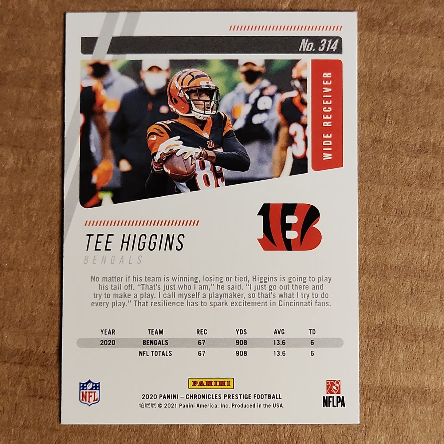 Tee Higgins Prestige Bronze RC