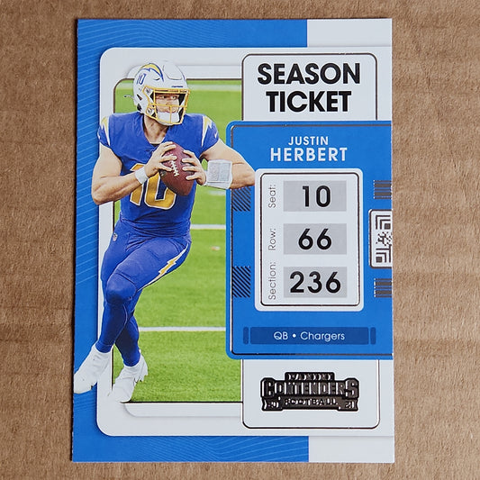 Justin Herbert Season Ticket 2nd Year