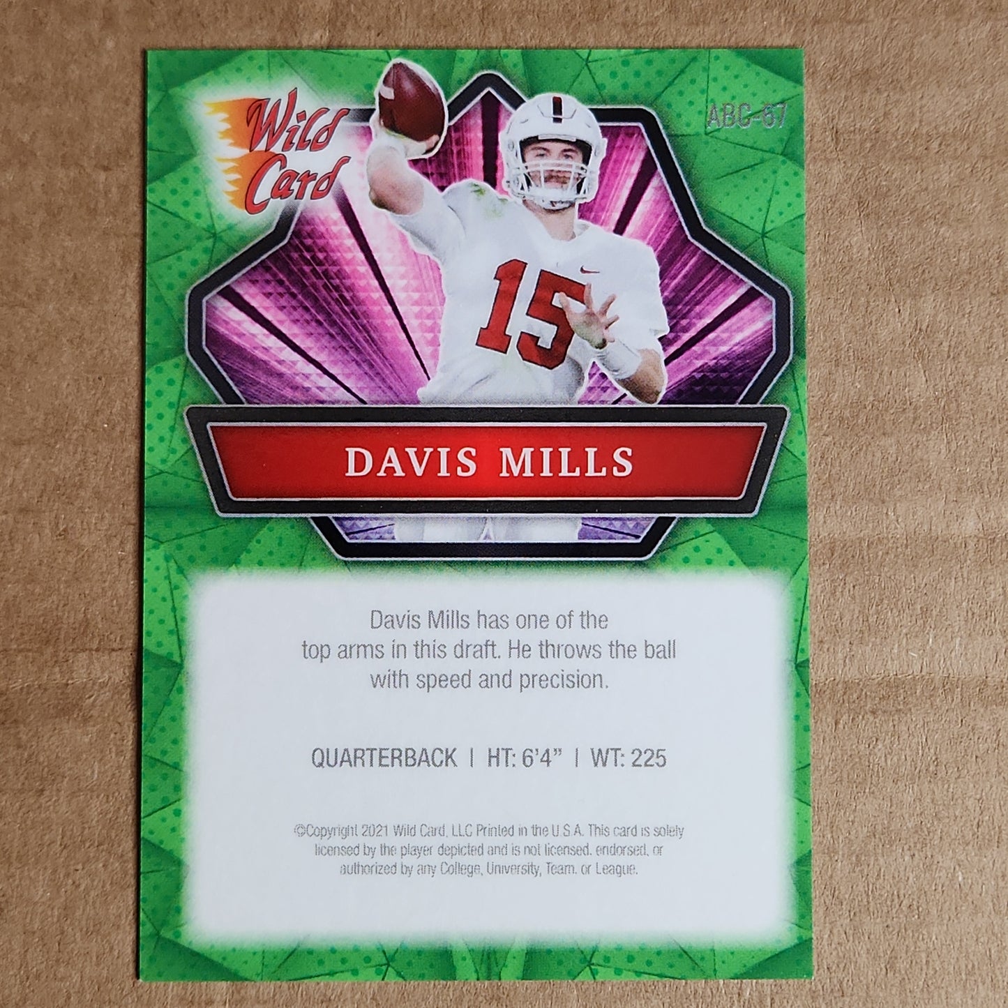 Davis Mills Wild Card Green