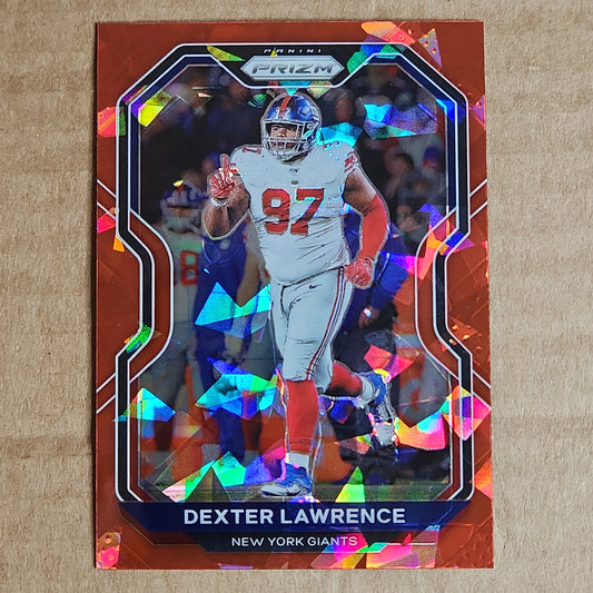 Dexter Lawrence Prizm Red Cracked Ice