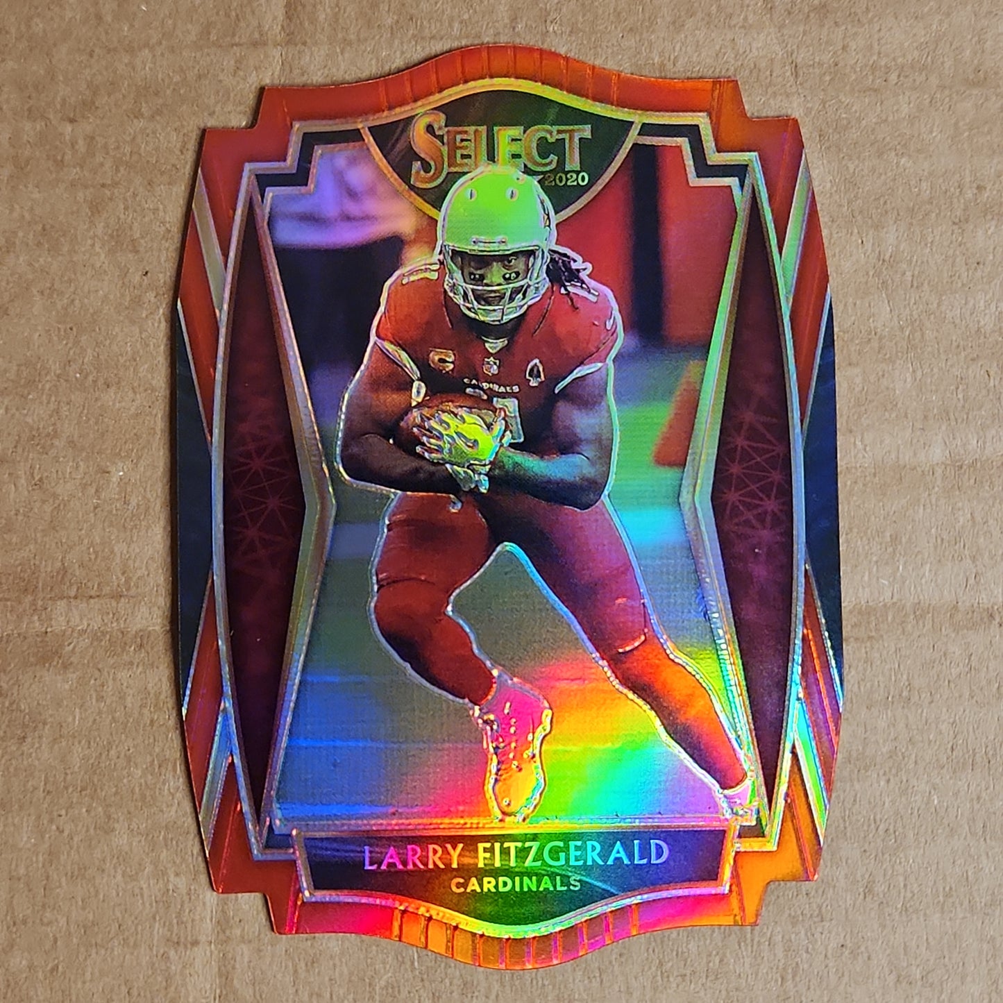 Larry Fitzgerald Select Premier Red Diecut