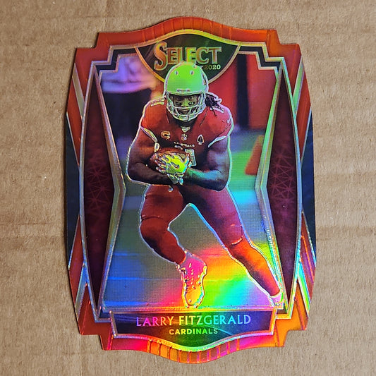 Larry Fitzgerald Select Premier Red Diecut