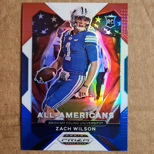 Zach Wilson Prizm All Americans RWB