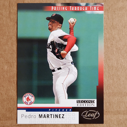 2004 Leaf Press Proofs Red Boston Red Sox Baseball Card #267 Pedro Martinez