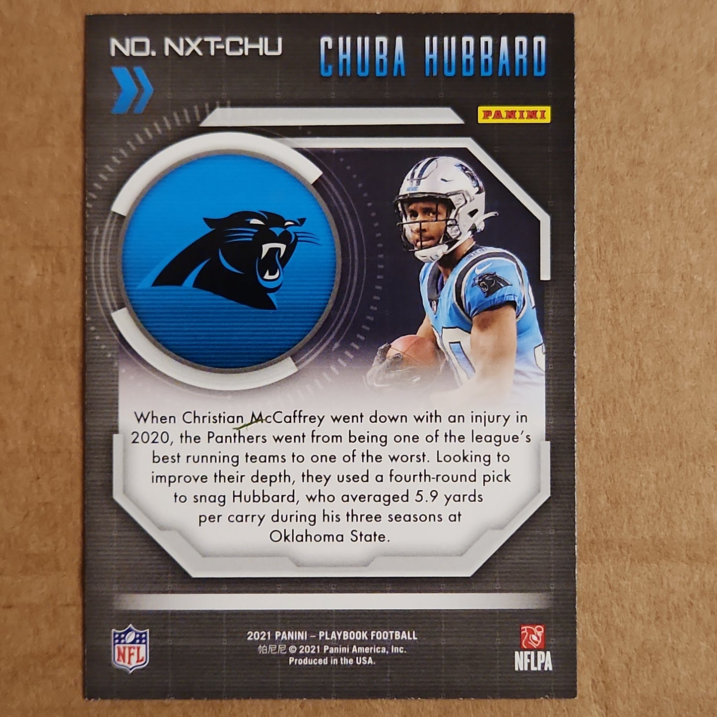 Chuba Hubbard Playbook RC