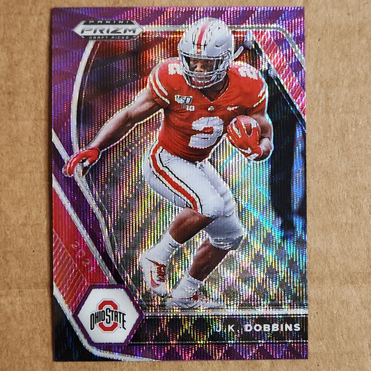 JK Dobbins Prizm Purple Wave RC