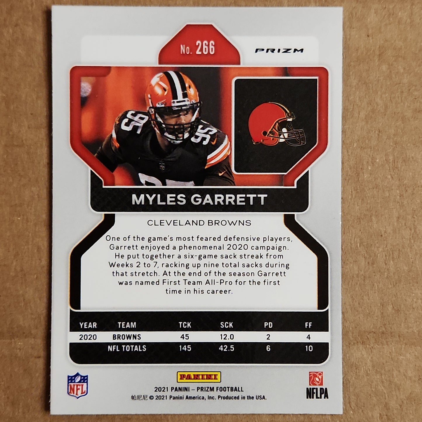 Myles Garrett Prizm Silver