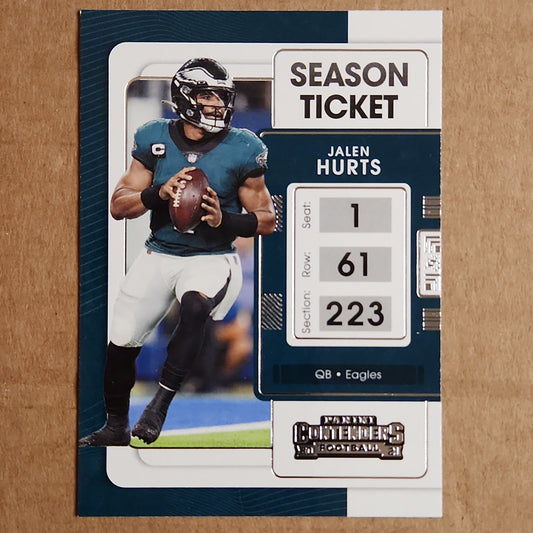 2021 Contenders Season Ticket 2nd Year Jalen Hurts