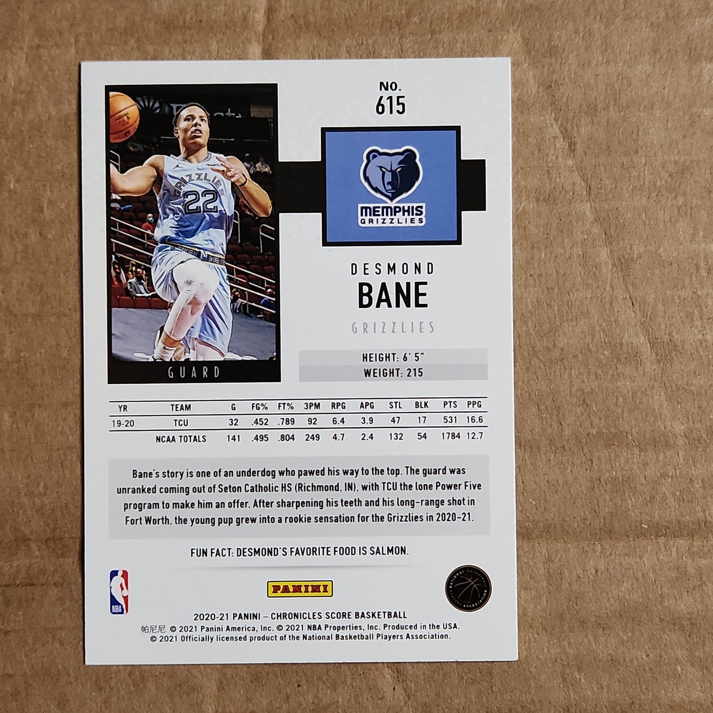 Desmond Bane Score RC