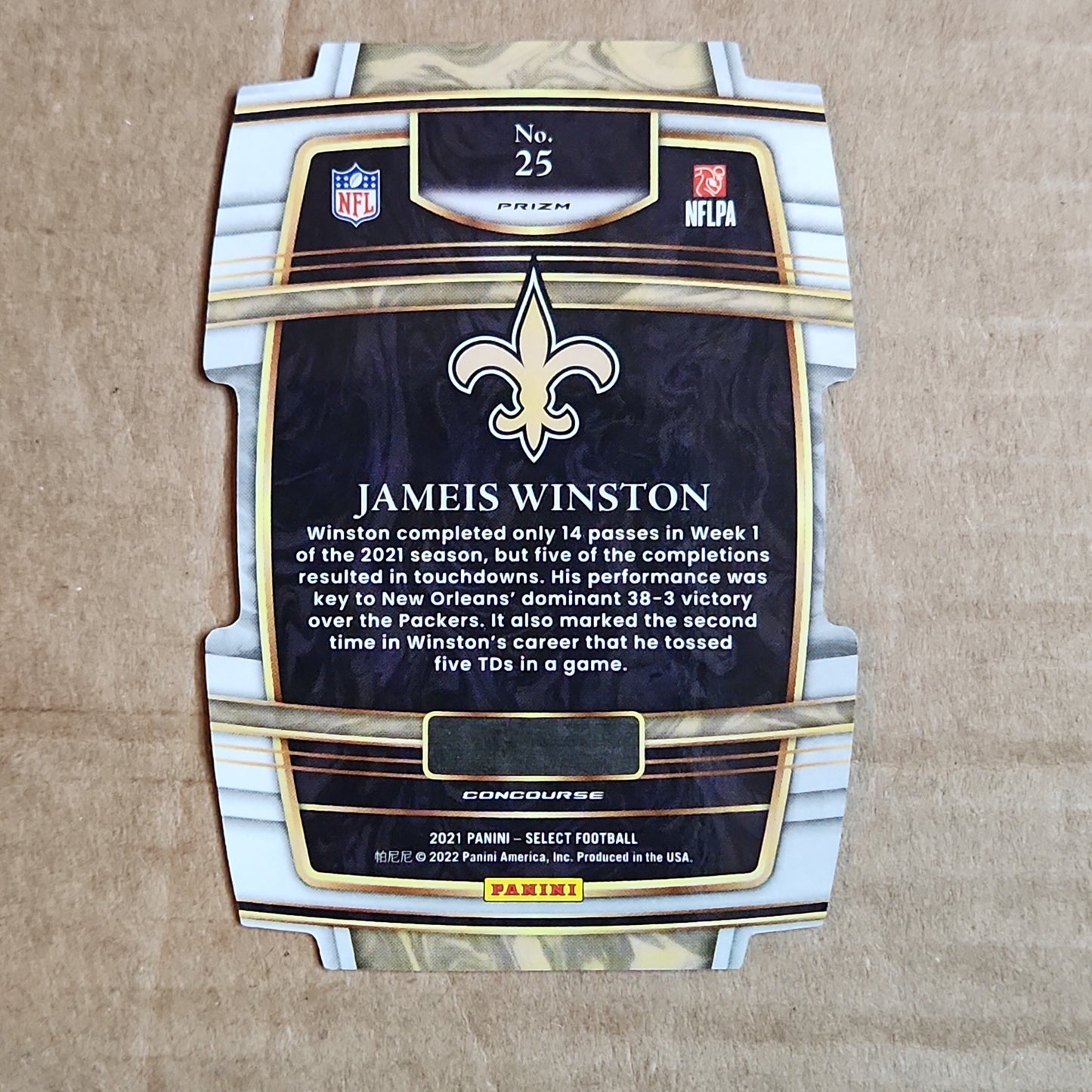 Jameis Winston Select Red/Blue Diecut