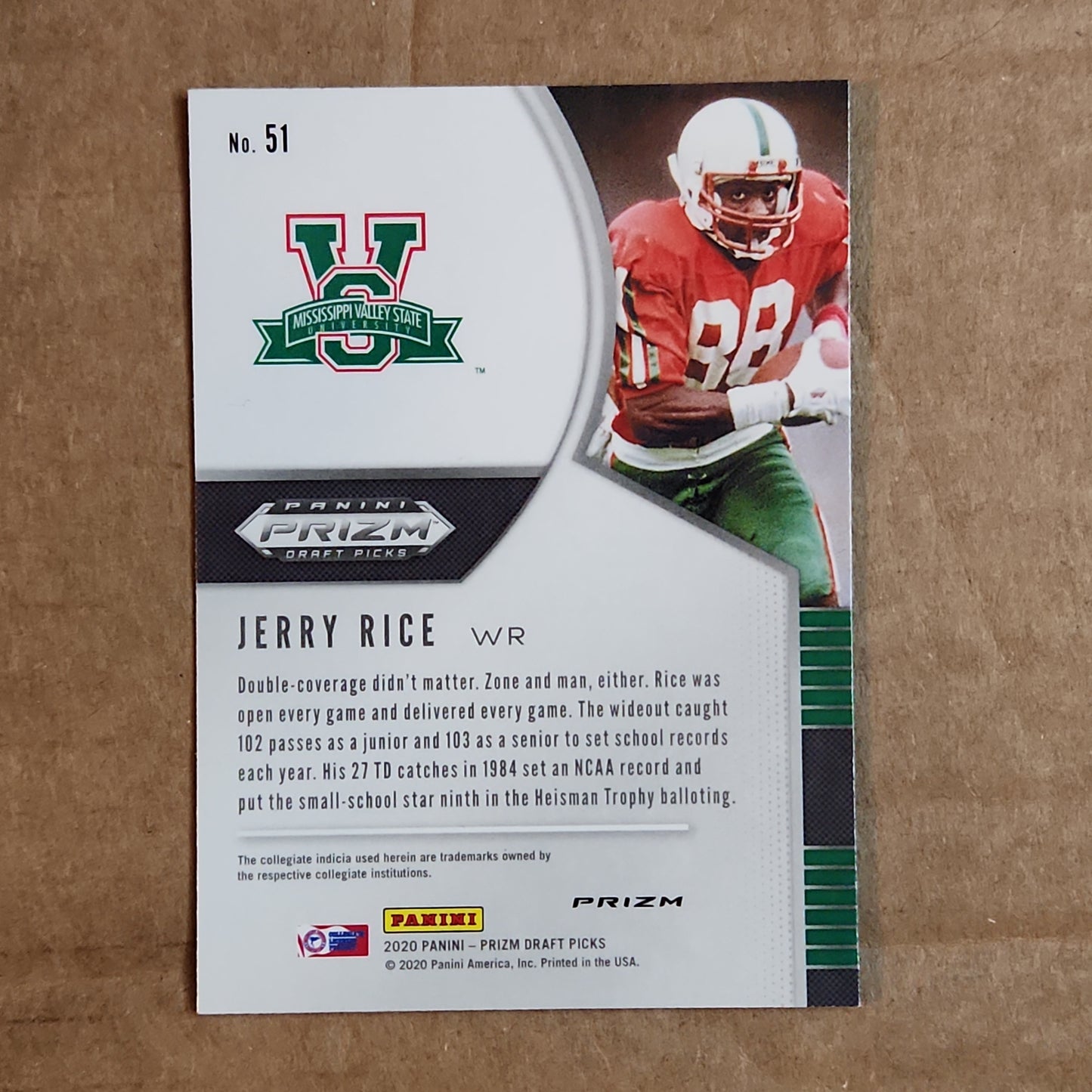 Jerry Rice Prizm Pink Pulsar