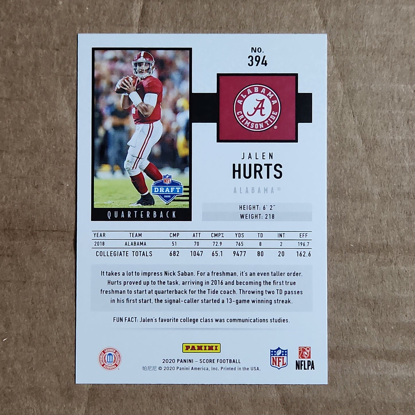 Jalen Hurts Score RC