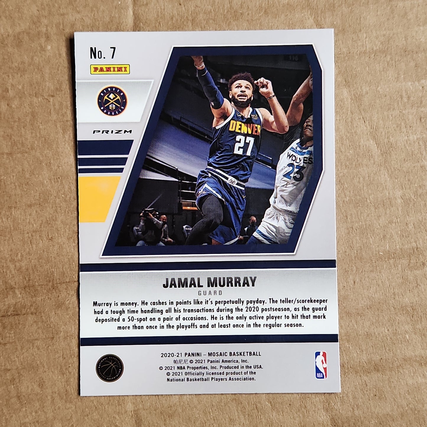 Jamal Murray Will to Win Green Mosaic