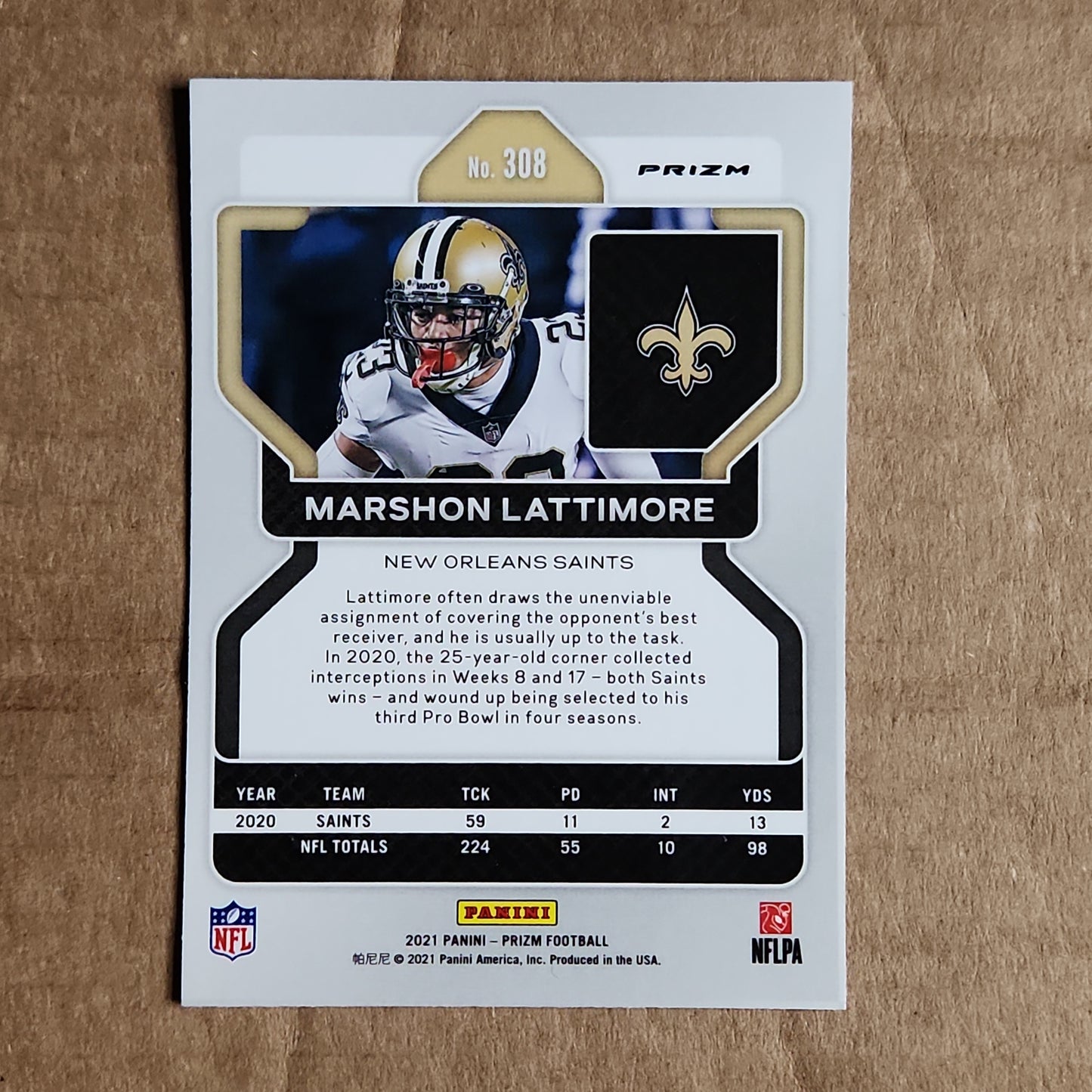 Marshon Lattimore Prizm Orange Disco