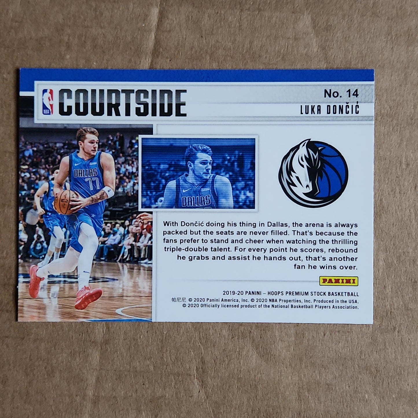 Luka Doncic NBA Hoops Courstside