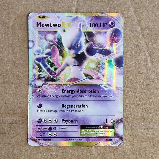 Mewtwo EX - 52/108 - Pokémon TCG - XY: Evolutions - Ultra Rare - Holo