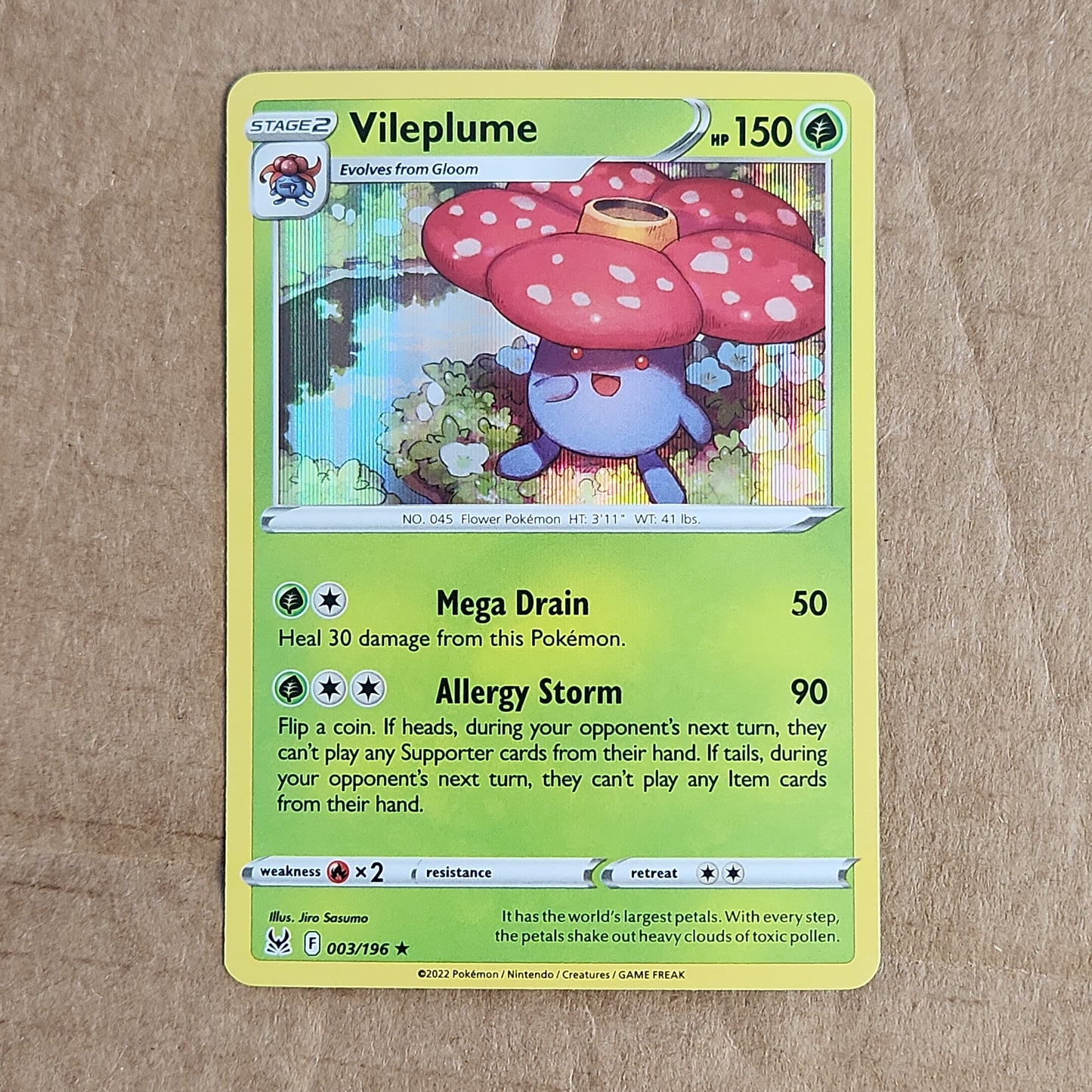 Vileplume Holo 003/196