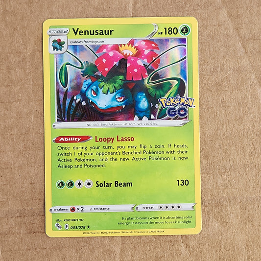 Venasaur Holo 003/078 Pokémon Go